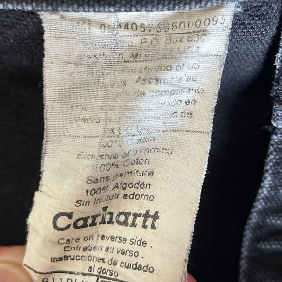 Carhartt straight wide leg utility distressed paint smear denim jeans size 30 - Picture 7 of 15